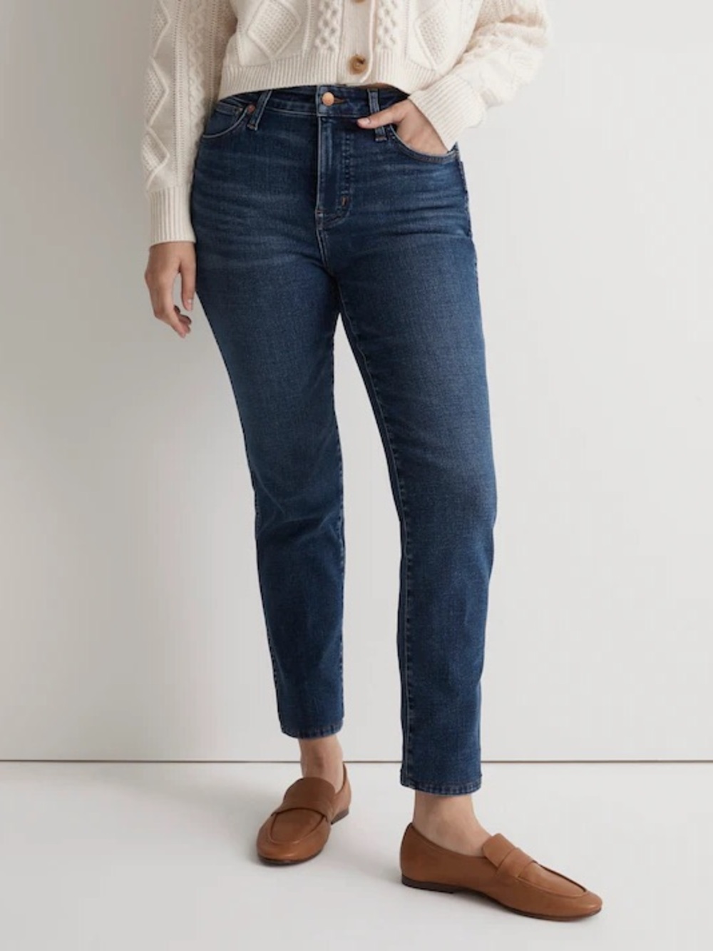 Madewell The Curvy Stovepipe Jeans in Pendleton